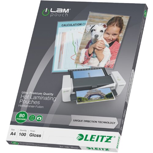 Folia do laminowania LEITZ 74780000 A4, 80 mic (100 szt.)