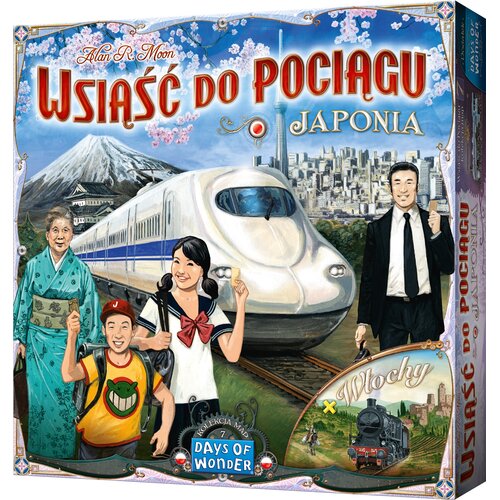 Gra planszowa REBEL Wsiąść do Pociągu Kolekcja map 7 Japonia i Włochy