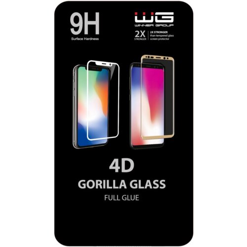 Szkło hartowane WINNER GROUP 4D Full Glue do Xiaomi Redmi Note 8 Pro Czarny