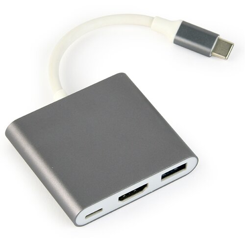 Hub CABLEXPERT A-CM-HDMIF-02-SG USB Typu C, Pasywny