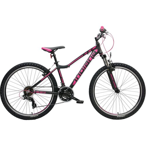 Rower górski MTB INDIANA X-Pulser 1.6 D17 26 cali damski Czarno-fuksjowy