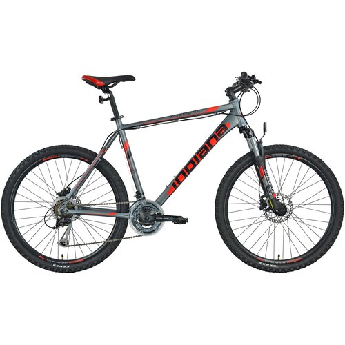 Rower górski MTB INDIANA X-Pulser 3.6 M19 26 cali męski Grafitowo-czerwony