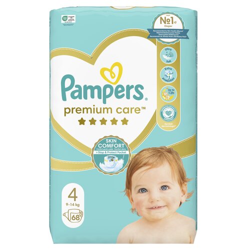 Pieluchy PAMPERS Premium Care 4 (68 szt.)