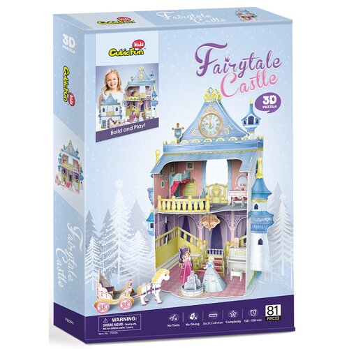Puzzle 3D CUBIC FUN Domek dla lalek P809H (81 elementów)