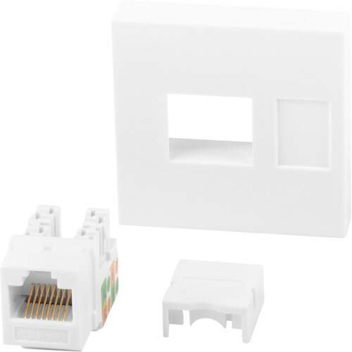 Gniazdo LANBERG WS-4545-RJ45K-W