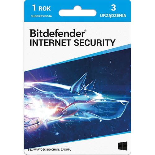 Antywirus BITDEFENDER Internet Security 3 URZĄDZENIA 1 ROK Kod aktywacyjny