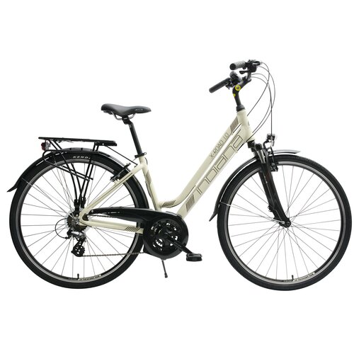 Rower trekkingowy INDIANA X-Road 1.0 D17 28 cali damski Kremowy