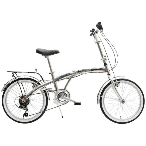 Rower miejski CINZIA Car Bike 6B 20 cali męski Srebrny