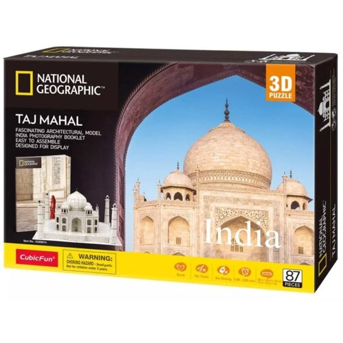 Puzzle 3D CUBIC FUN National Geographic Taj Mahal DS0981 (87 elementów)