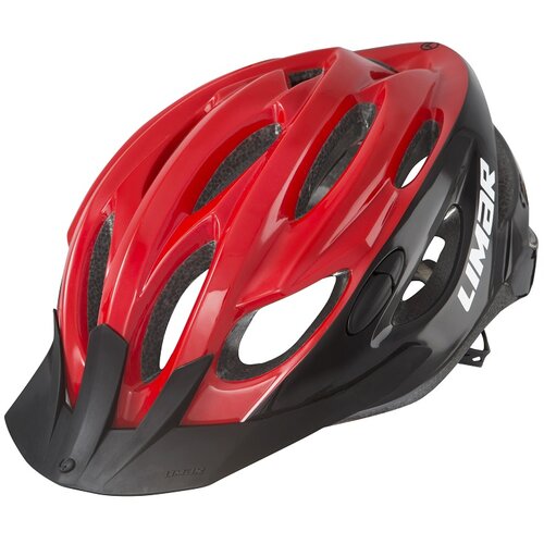 Kask rowerowy LIMAR Scrambler Czarno-czerwony MTB (rozmiar L)