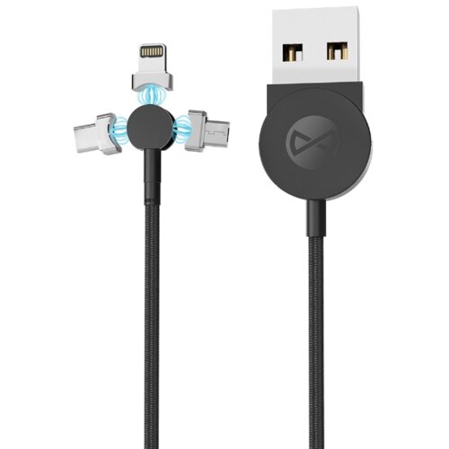 Kabel USB - Lightning/Micro USB/USB-C FOREVER Core 3MDC251B 1 m