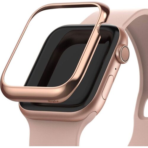 Etui RINGKE Bezel Styling do Apple Watch 4/5/6/SE (40 mm) Różowo-złoty