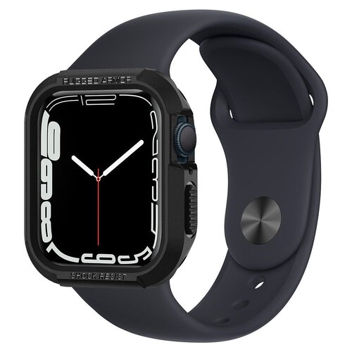 Etui SPIGEN Rugged Armor do Apple Watch 4/5/6/7/8/9/SE (40/41mm) Czarny