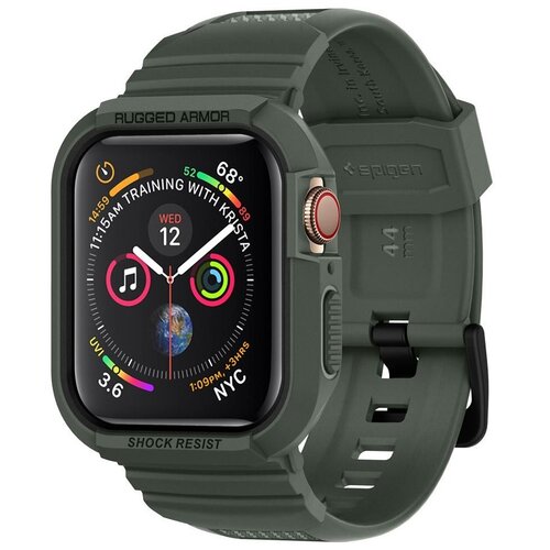 Pasek SPIGEN Rugged Armor Pro do Apple Watch (44/45mm) Zielony
