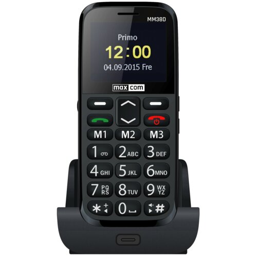 Telefon MAXCOM MM38D Czarny