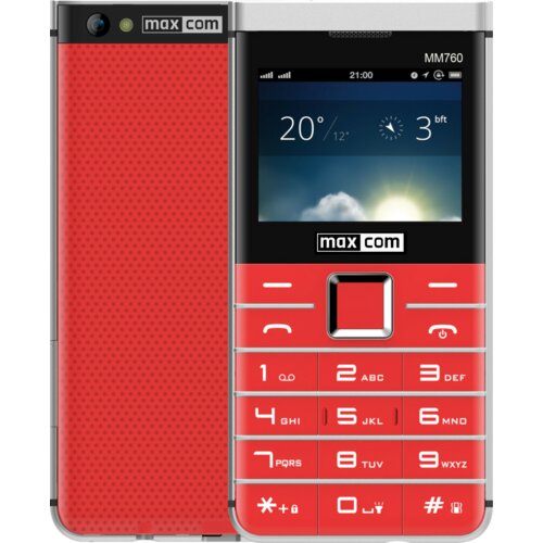 Telefon MAXCOM Comfort MM760 Czerwony
