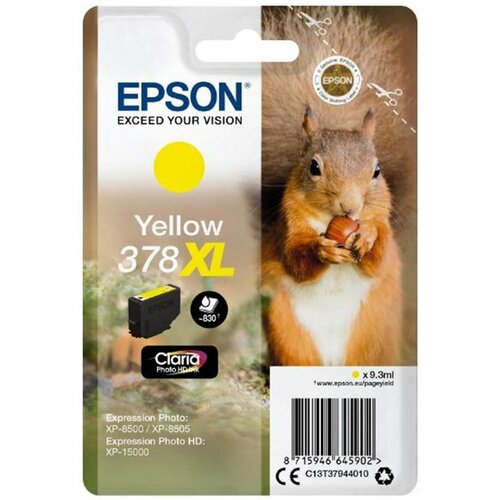 Tusz EPSON 378XL Żółty 9.3 ml C13T37944010