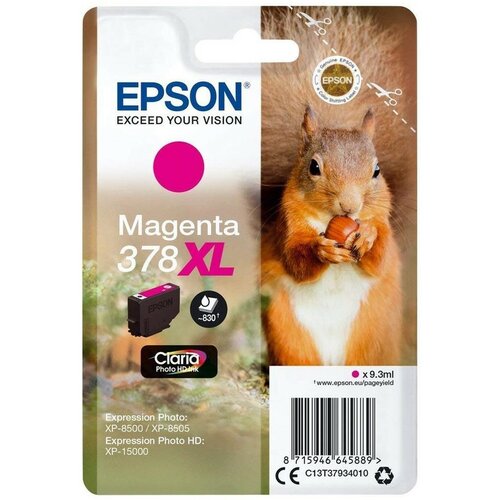 Tusz EPSON 378XL Purpurowy 9.3 ml C13T37934010