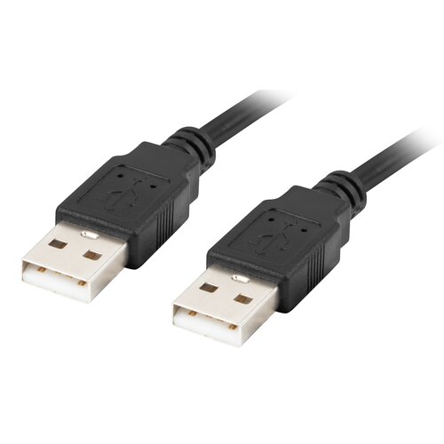 Kabel USB-A - USB-A LANBERG CA-USBA-20CU-0018-BK 1.8 m