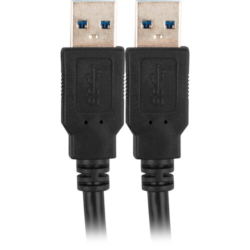 Kabel USB-A - USB-A LANBERG CA-USBA-30CU-0010-BK 1 m