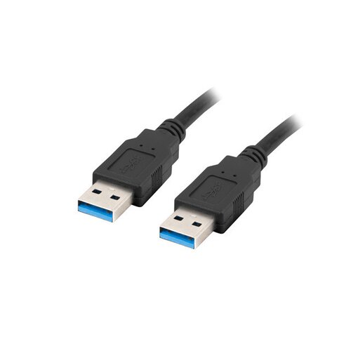 Kabel USB-A - USB-A LANBERG CA-USBA-30CU-0018-BK 1.8 m
