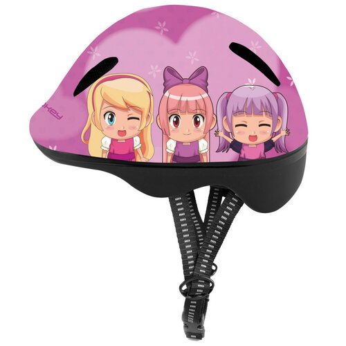 Kask rowerowy SPOKEY Friends Różowy dla Dzieci (rozmiar 49-56)