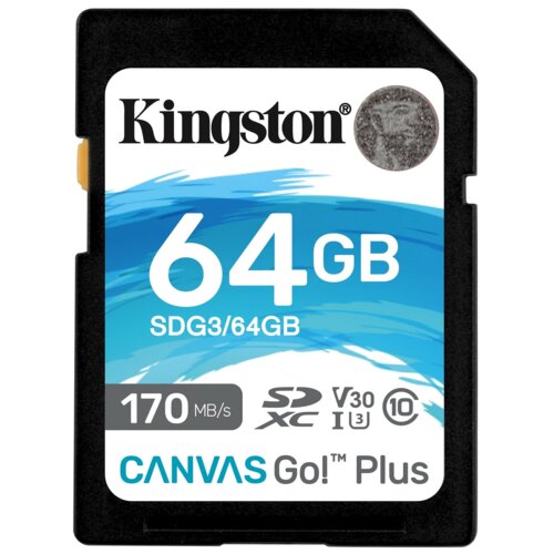 Karta pamięci KINGSTON Canvas Go! Plus SDXC 64GB