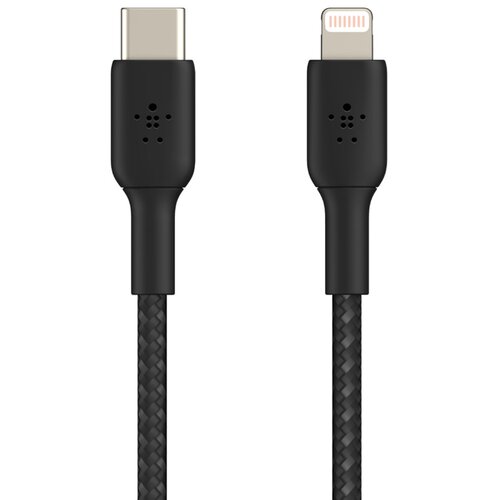 Kabel USB-C - Lightning BELKIN 1m Pleciony Czarny