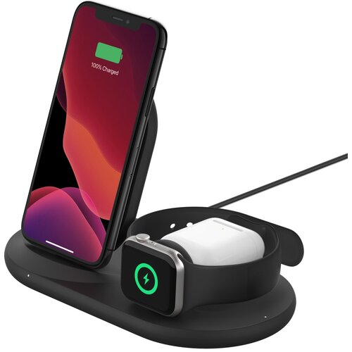 Ładowarka indukcyjna BELKIN 3w1 Wireless Charging Pad WIZ001VFBK 7.5W Czarny