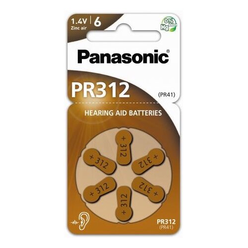 Baterie PR312 PANASONIC (6 szt.)