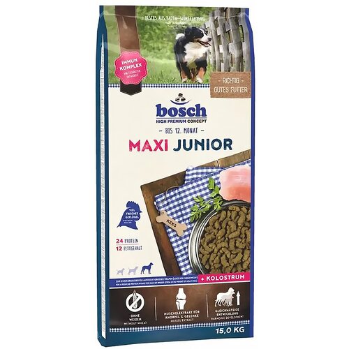 Karma dla psa BOSCH Maxi Junior Drób 15 kg