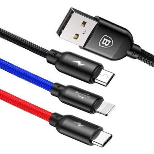 Kabel USB - Lightning - Micro USB BASEUS CAMLT-ASY01 0.3 m