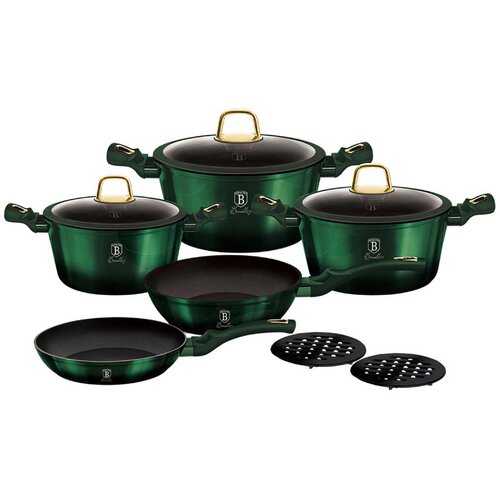 Zestaw garnków BERLINGER HAUS Emerald Collection BH/6065 (10 elementów)