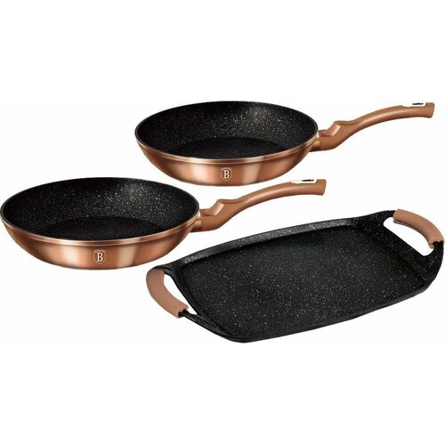 Zestaw patelni BERLINGER HAUS Rose Gold Edition BH/1669 (3 elementy)