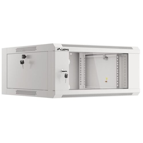 Szafa RACK LANBERG 19" 4U WFFA-5604-10S 570 x 600 mm, Wisząca Szary
