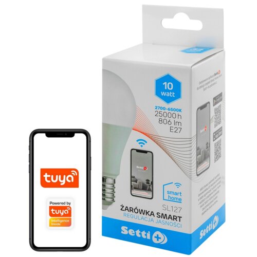 Inteligentna żarówka LED SETTI+ SL127 10W E27 WiFi