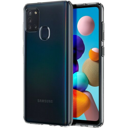 Etui SPIGEN Liquid Crystal do Samsung Galaxy A21s Przezroczysty