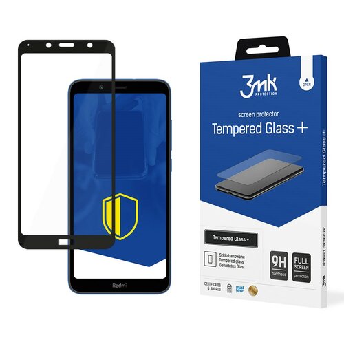 Szkło hartowane 3MK Tempered Glass + do Xiaomi Redmi 7A Czarny