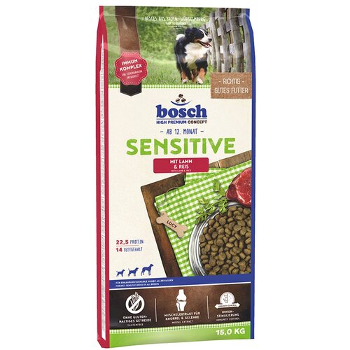 Karma dla psa BOSCH Sensitive Jagnięcina z ryżem 15 kg