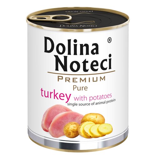 Karma dla psa DOLINA NOTECI Premium Pure bogata w indyka z ziemniakami 800 g