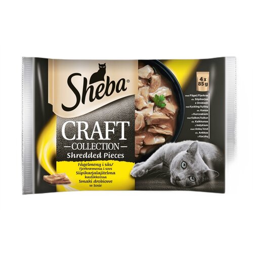 Karma dla kota SHEBA Craft Collection Smaki Drobiowe 4 x 85 g