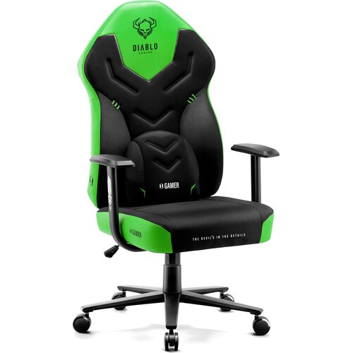 Fotel DIABLO CHAIRS X-Gamer 2.0 Normal Size Czarno-zielony