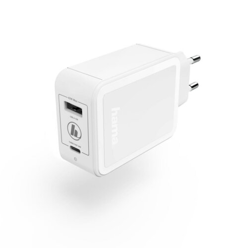 Ładowarka sieciowa HAMA Qualcomm Quick Charge/Power Delivery Biały