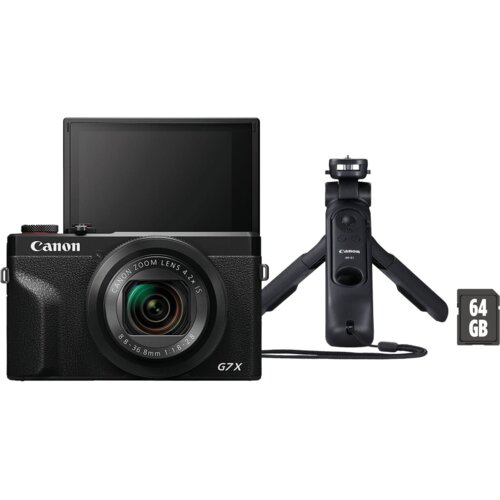 Aparat CANON PowerShot G7 X Mark III Vlogger Kit Czarny