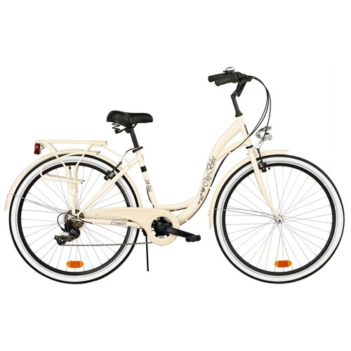 Rower miejski DAWSTAR Citybike S6B 28 cali damski Capuccino