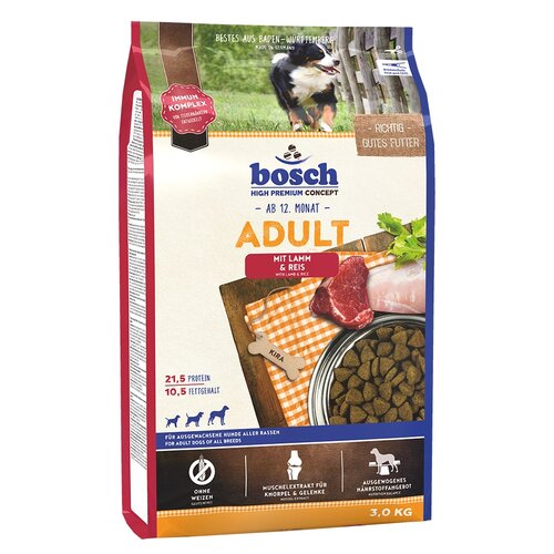 Karma dla psa BOSCH Adult Jagnięcina z ryżem 3 kg