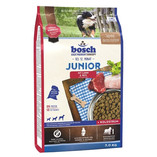 Karma dla psa BOSCH Junior Jagnięcina z ryżem 3 kg