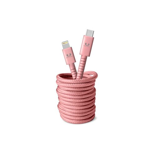 Kabel USB-C - Lightning FRESH N REBEL 3.0 m Dusty Pink Różowy
