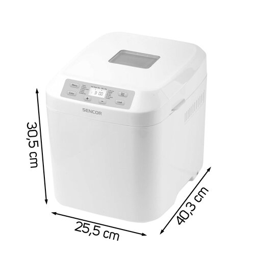 Wypiekacz do chleba SENCOR SBR 1040WH (25.5 x 30.5 x 40.3 cm)
