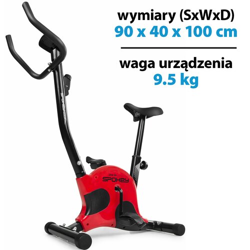 Rower mechaniczny SPOKEY OneGo Czarno-czerwony